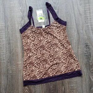 Honeydew Intimates "leopard" lace trim Cami